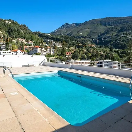 Apartment Le Sun Garavan Piscine Collective Toit Terrasse Centre-ville Clim Menton